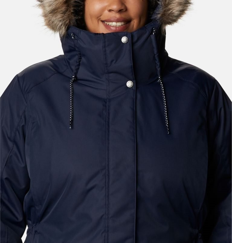 Columbia Suttle Mountain II Isolerte Jakker Dame Marineblå | Plus Size 46320F